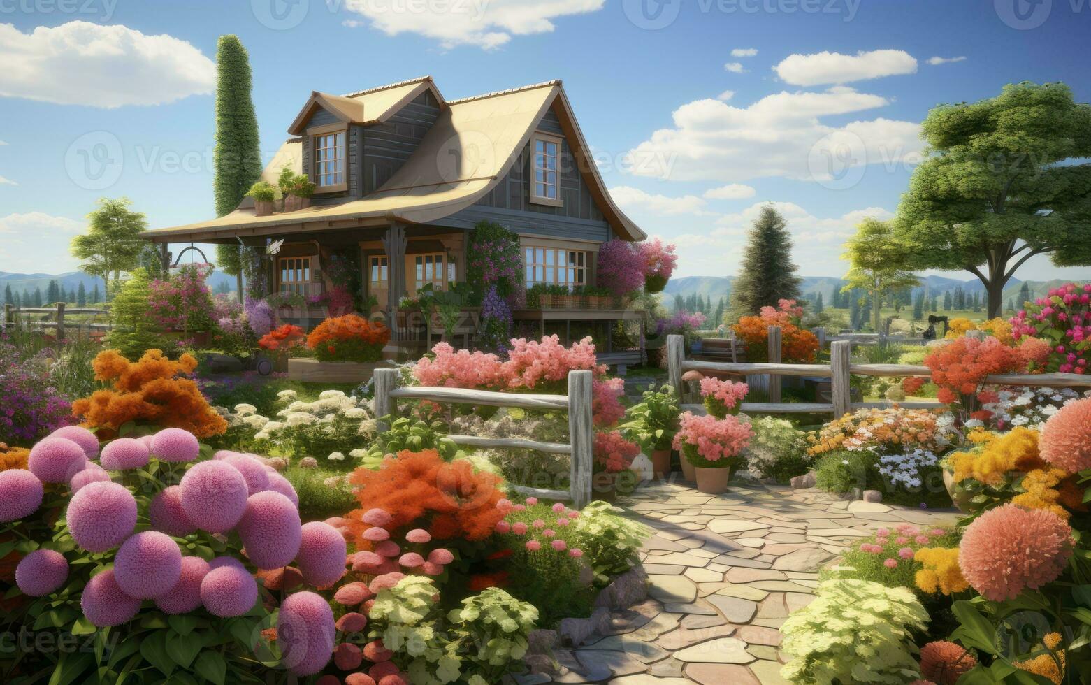 Home Gardening Insights on Planting and Pruning. Generative AI photo