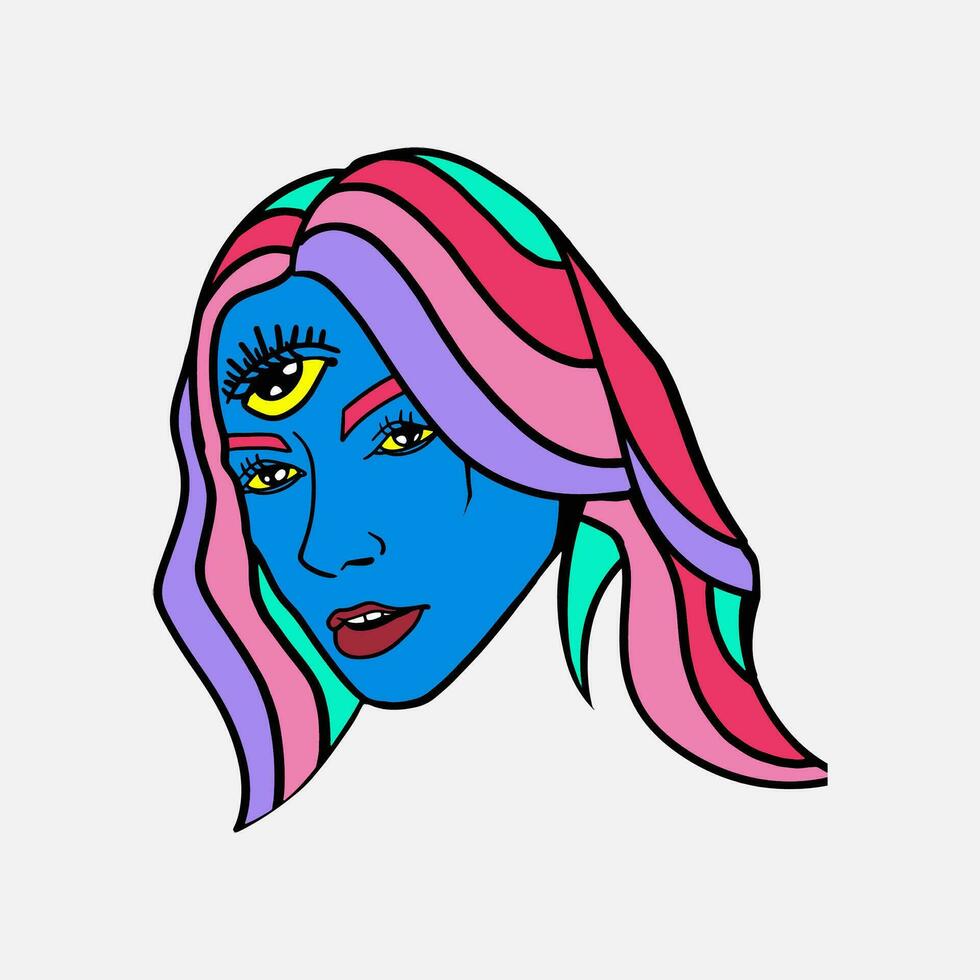 vector set of hand-drawn illustrations for streetwear designs with a striking and cool style for logos, clothing businesses, and t-shirt or sticker prints, backgrounds, and clothing collection designs