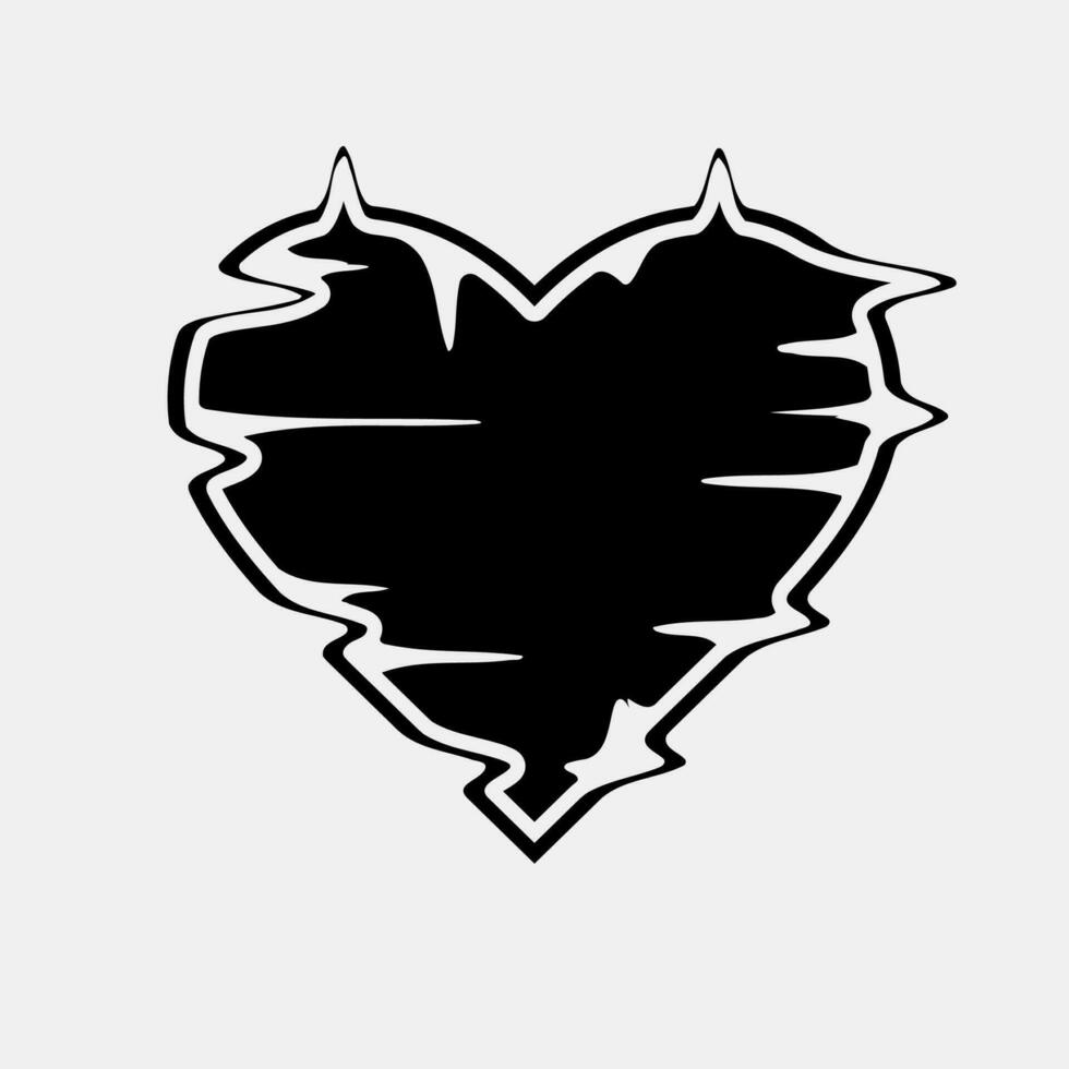 Exclusive vector heart shape image for tattoos, t shirt designs, urban apparel, and element design needs for any concept.