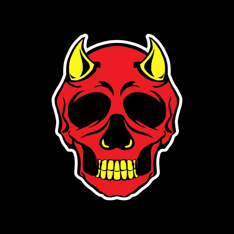 vector skull image for t-shirt, jacket, hoodie and all your design needs.