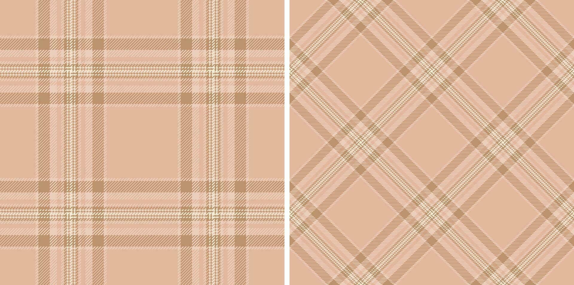 Fabric textile background of plaid texture tartan with a check vector pattern seamless.