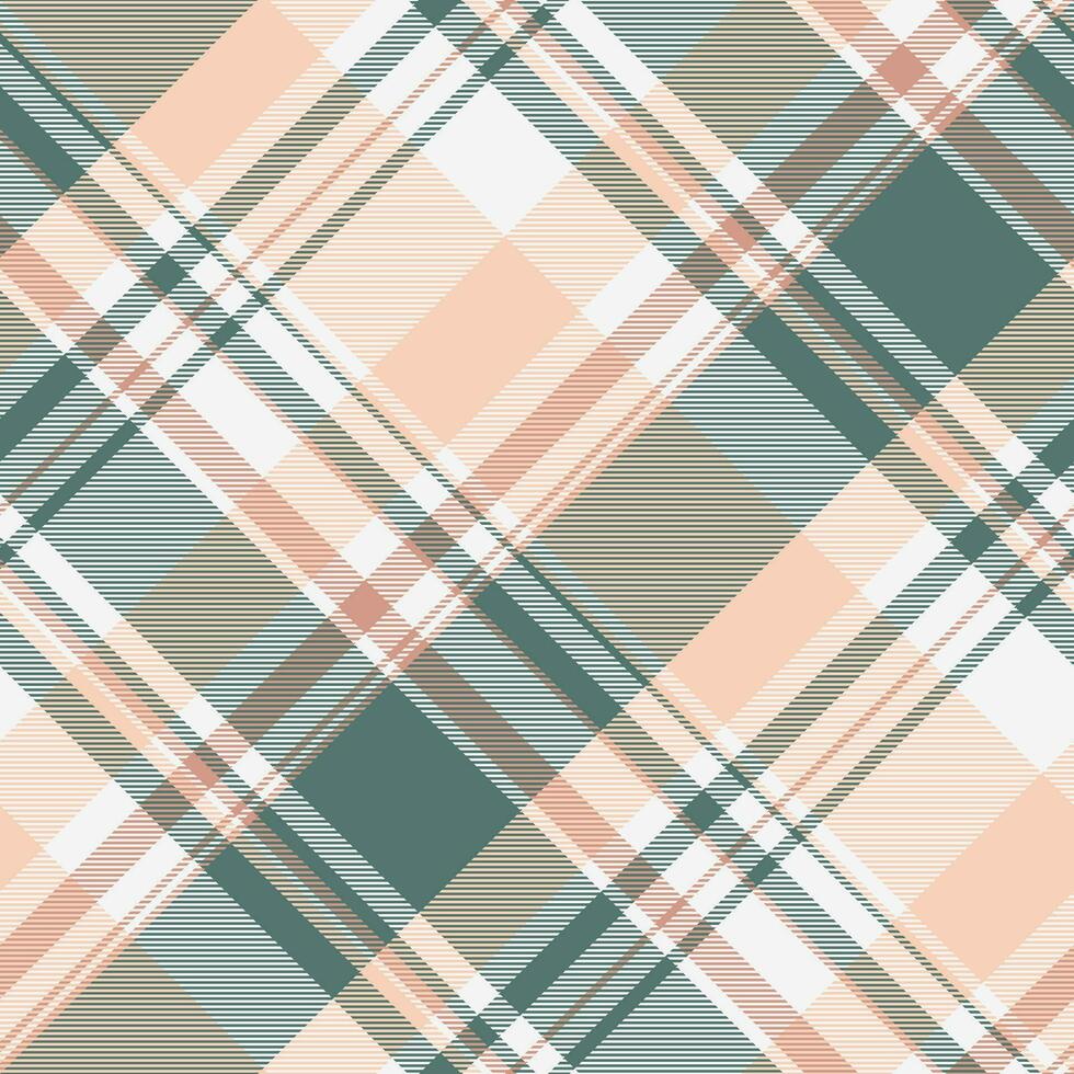 Seamless check textile of vector tartan pattern with a fabric texture background plaid.