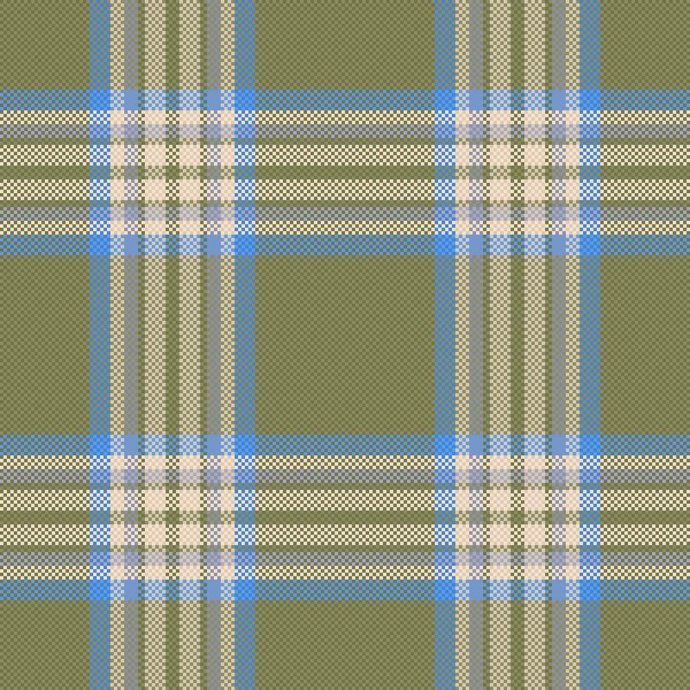 Seamless check background of tartan textile vector with a plaid texture pattern fabric.