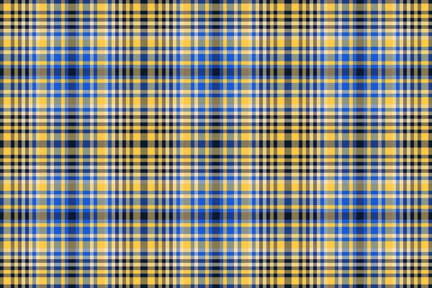 Textile check tartan of plaid pattern texture with a vector seamless background fabric.