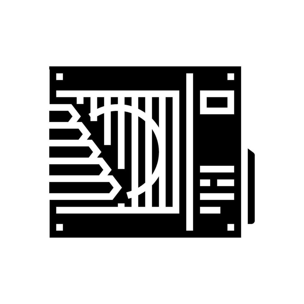 cooling energy efficient glyph icon vector illustration