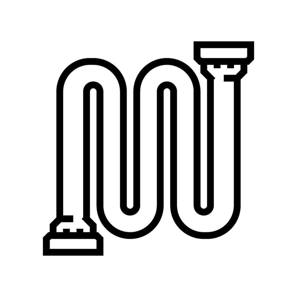 power pipeline line icon vector illustration