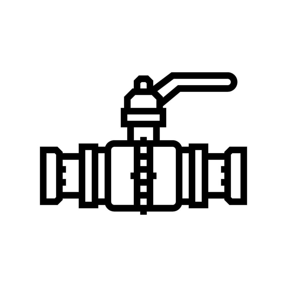 pipe pipeline line icon vector illustration