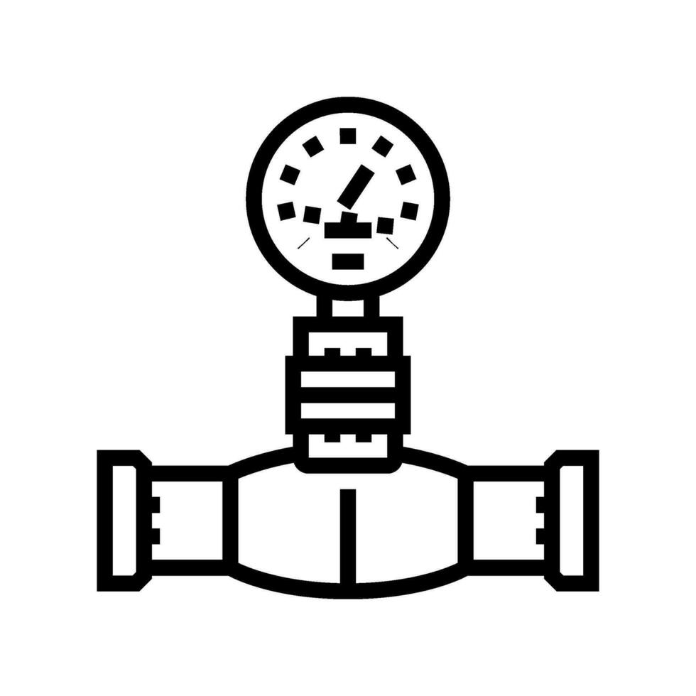 technology pipeline line icon vector illustration