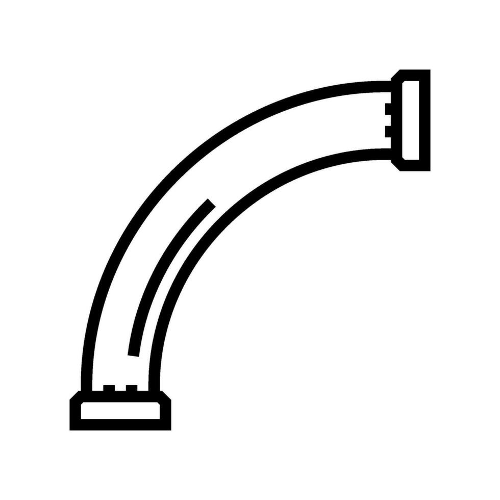 production pipeline line icon vector illustration