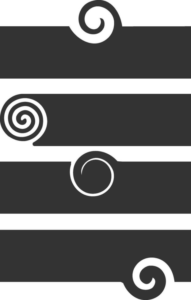 Modern label template with swirl design element vector