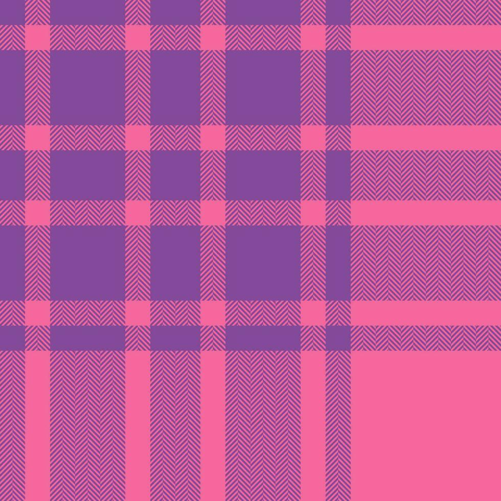 Plaid check pattern. Seamless fabric texture. Tartan textile print. vector