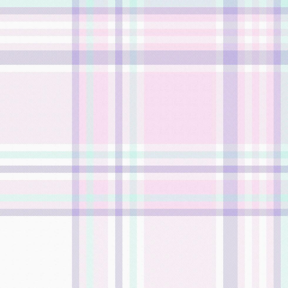 Textile fabric seamless of background tartan texture with a plaid check vector pattern.