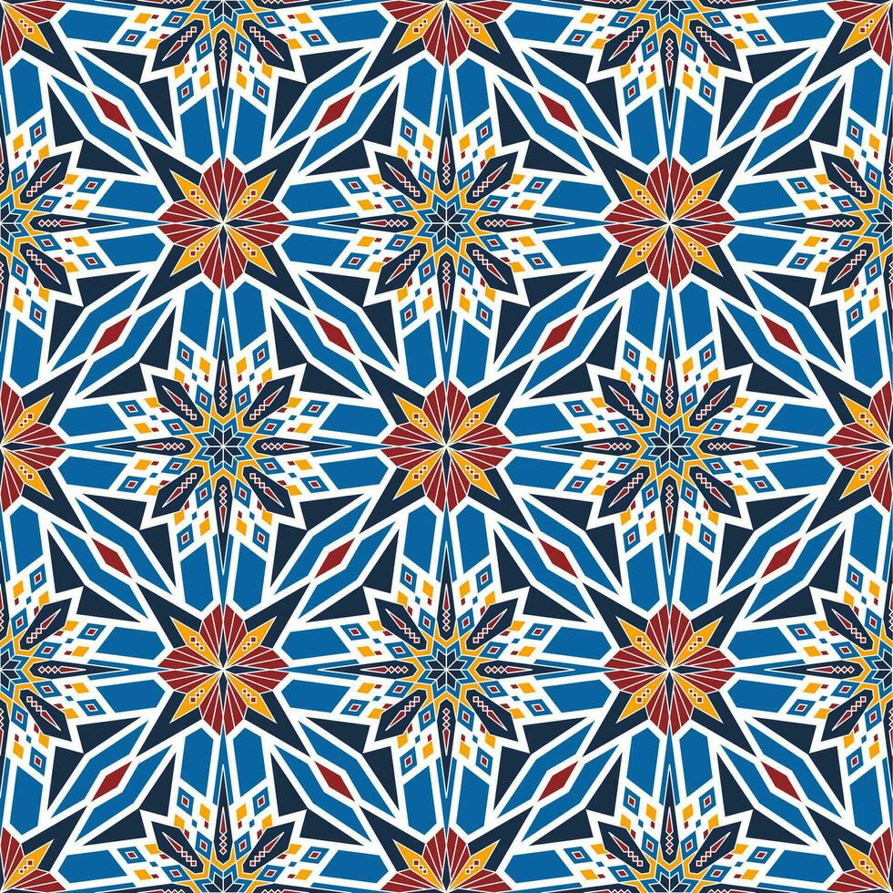 Mandala Art Geometric Pattern for Ethnic Theme vector