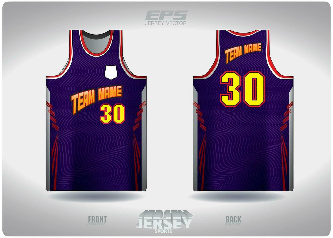 EPS jersey sports shirt vector.purple fingerprint pattern design, illustration, textile background for basketball shirt sports t-shirt, basketball jersey shirt vector