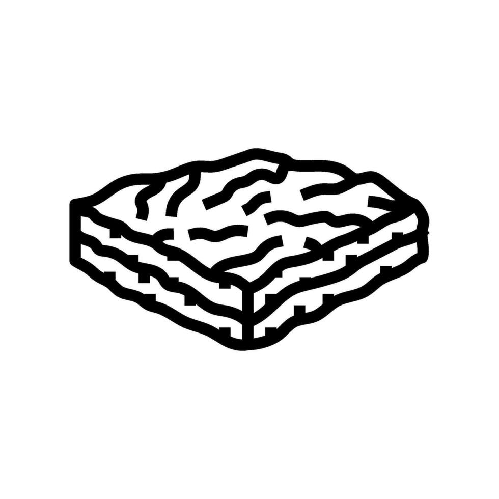 baklava Pastelería turco cocina línea icono vector ilustración