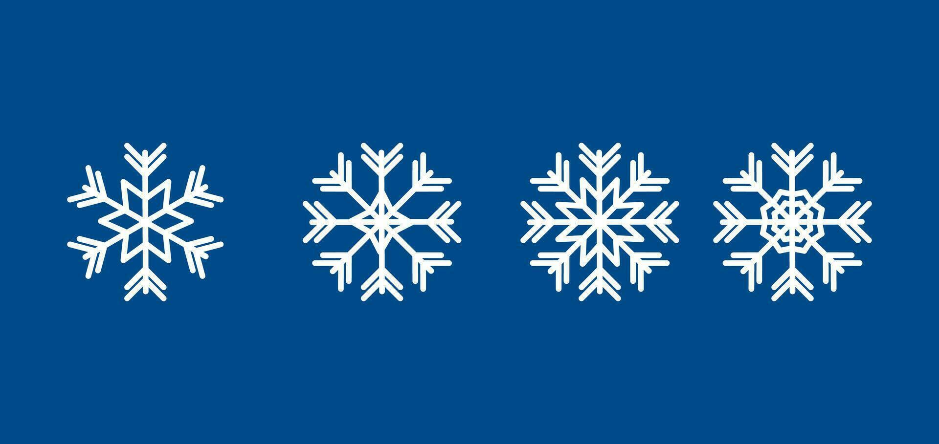 Snowflakes vector collection