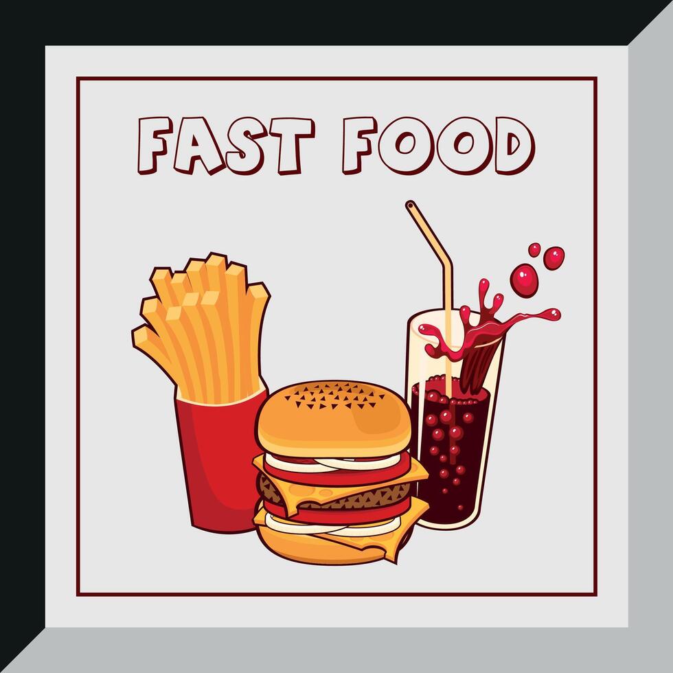 Food Restrurant menu and poster design vector