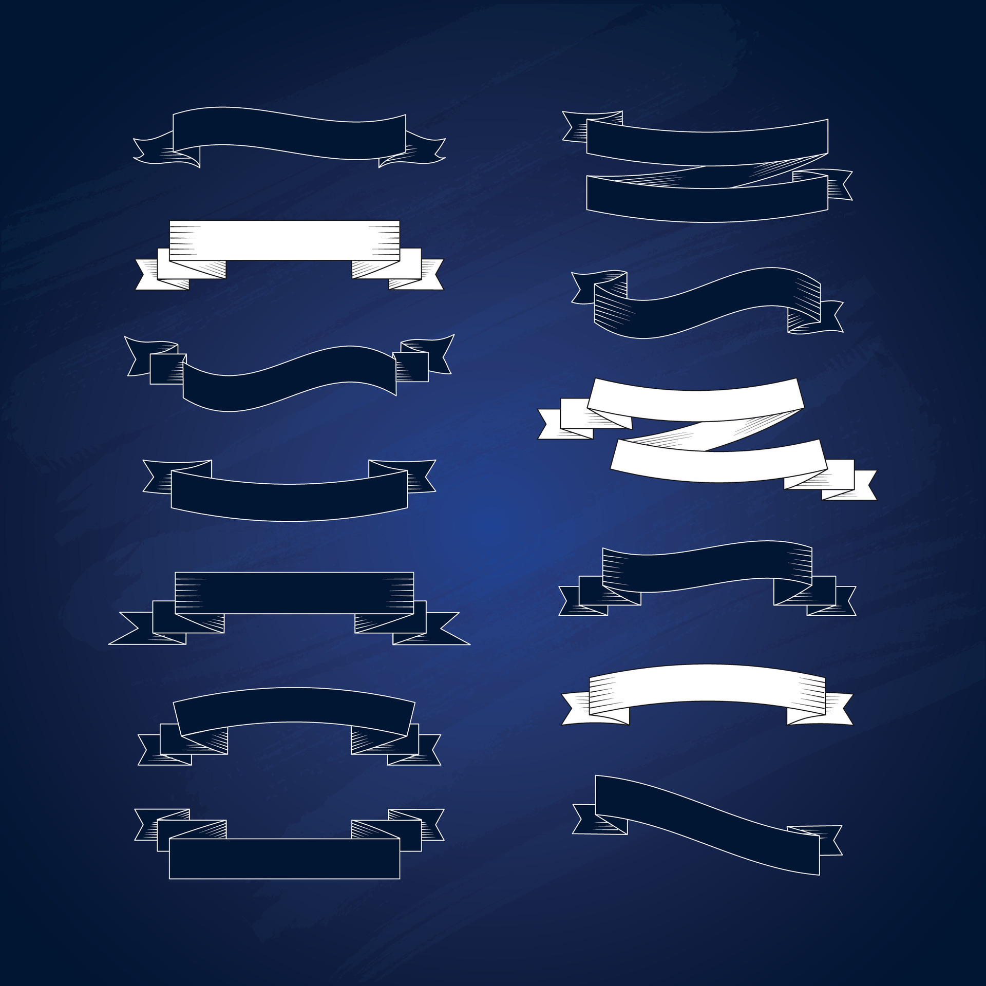 various ribbon shape design 34908494 Vector Art at Vecteezy