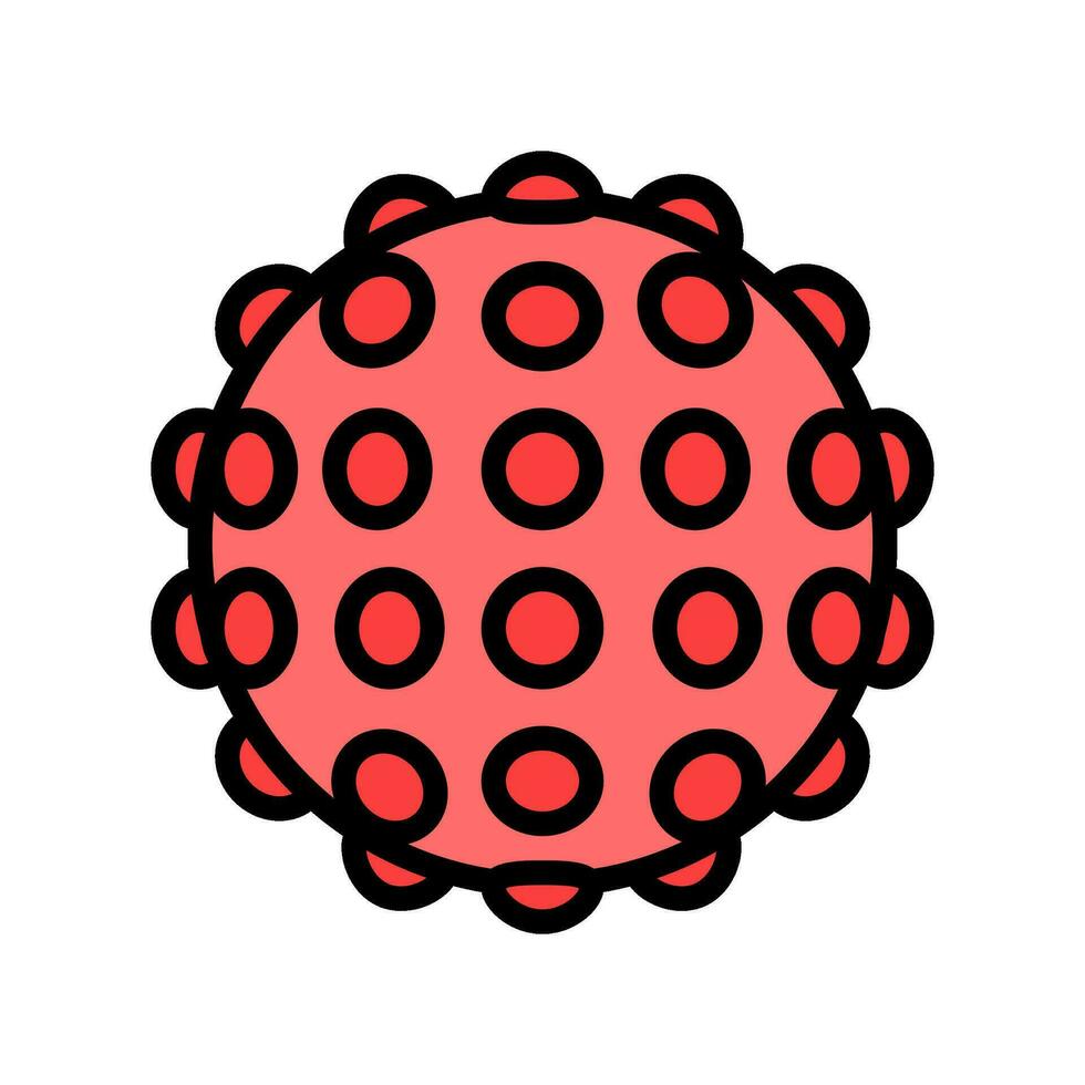 tactile toy fidget color icon vector illustration