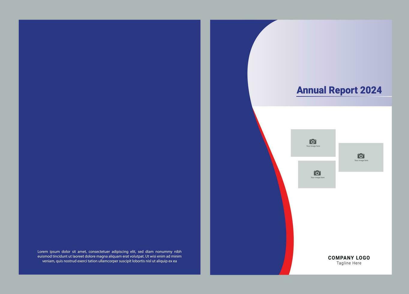 anual reporte cubrir diseño Templete vector