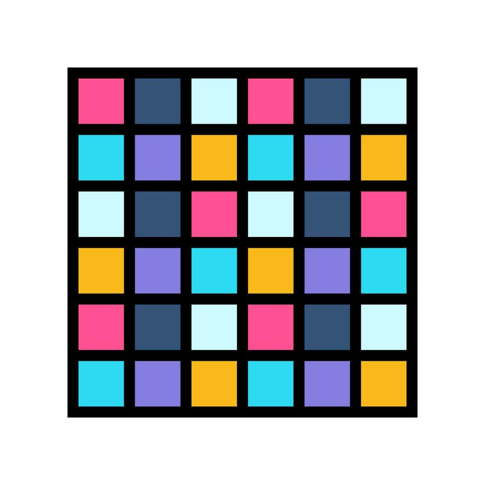 dance floor disco party color icon vector illustration