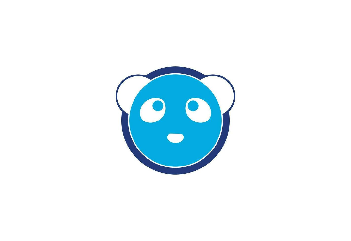 pequeño panda oso logo diseño, vector diseño modelo