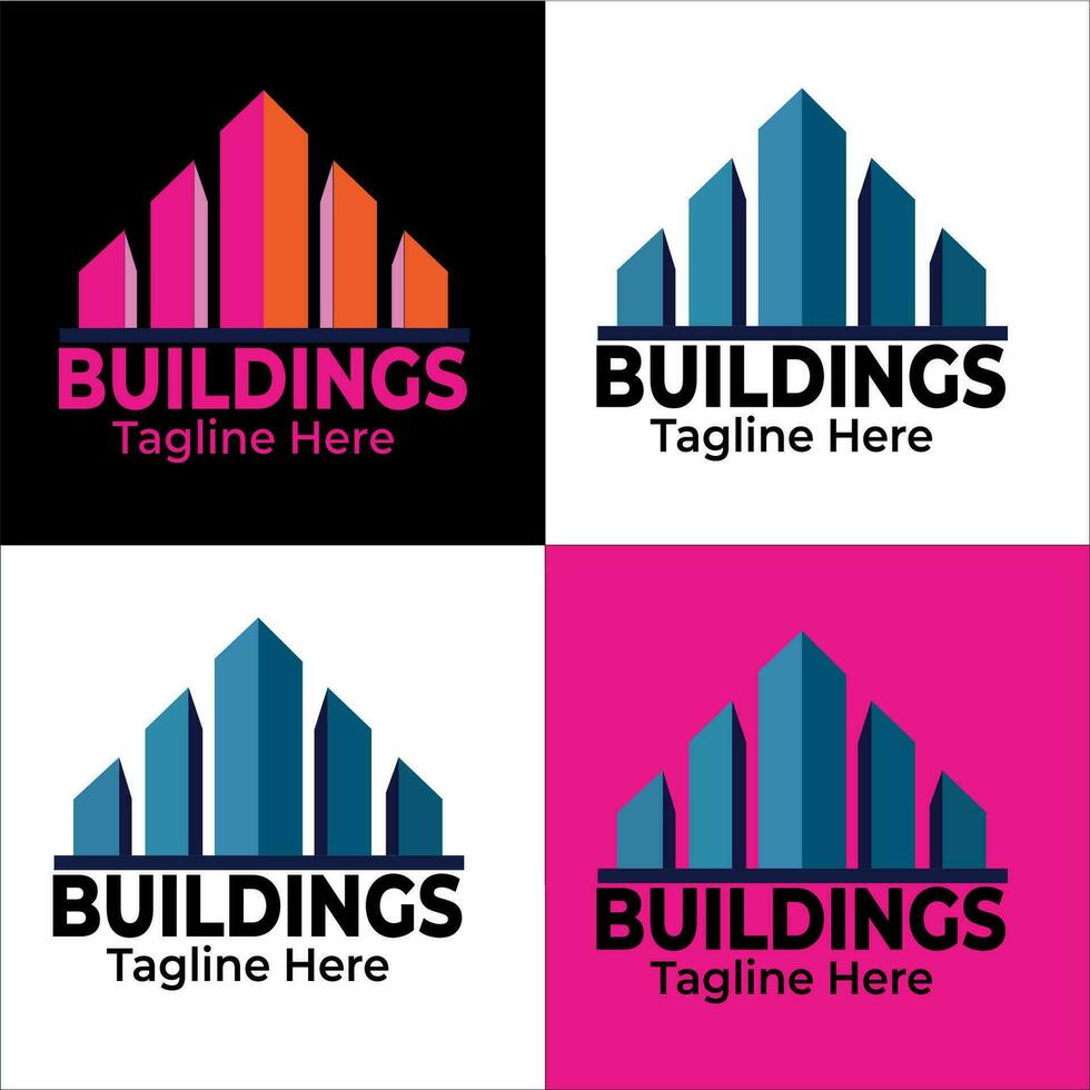 Building icon vector set. apartment illustration sign collection. skyscraper symbol. architecture logo.