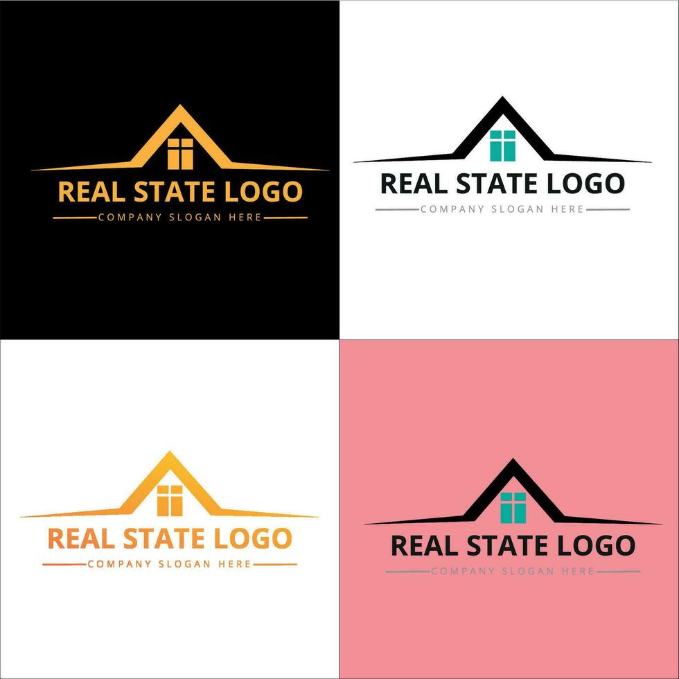 real estado logo, estado logo, moderno logo modelo vector