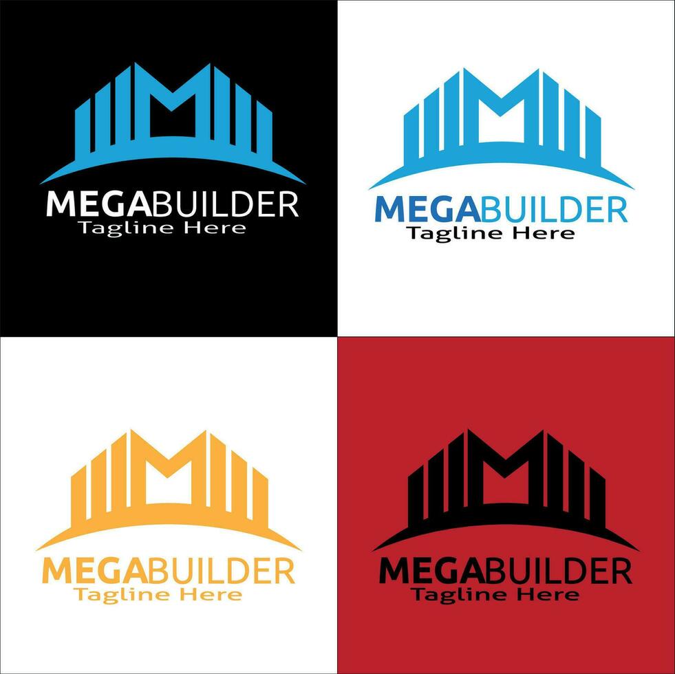 Building logo. Design department. Modern Buildings Company icons vector