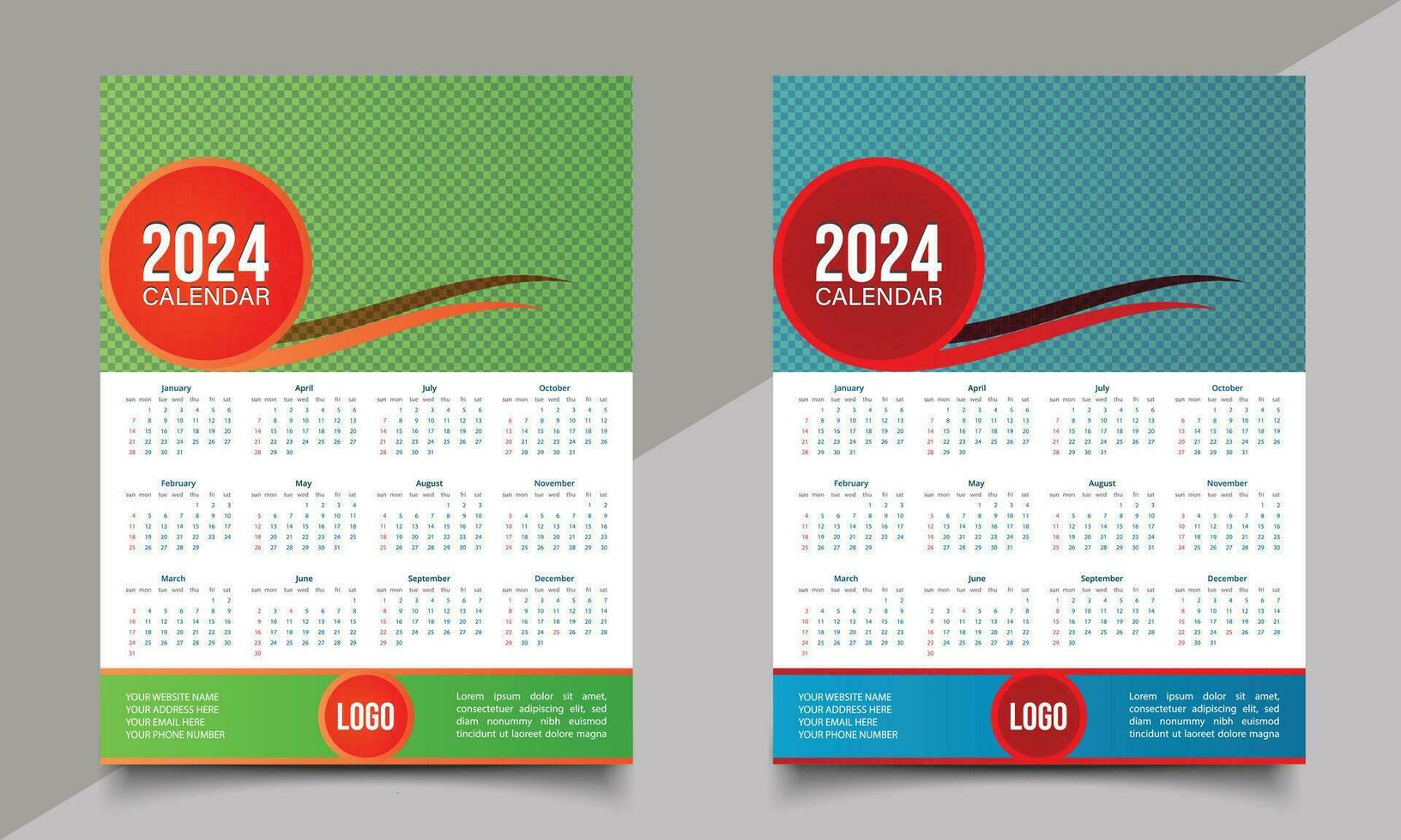 wall calendar design. vector