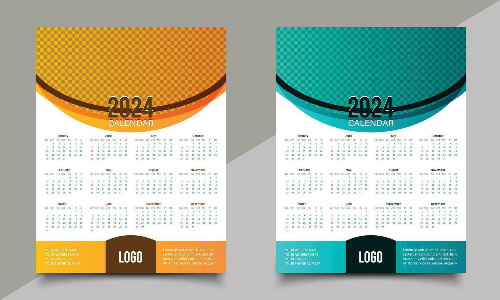 wall calendar design. vector