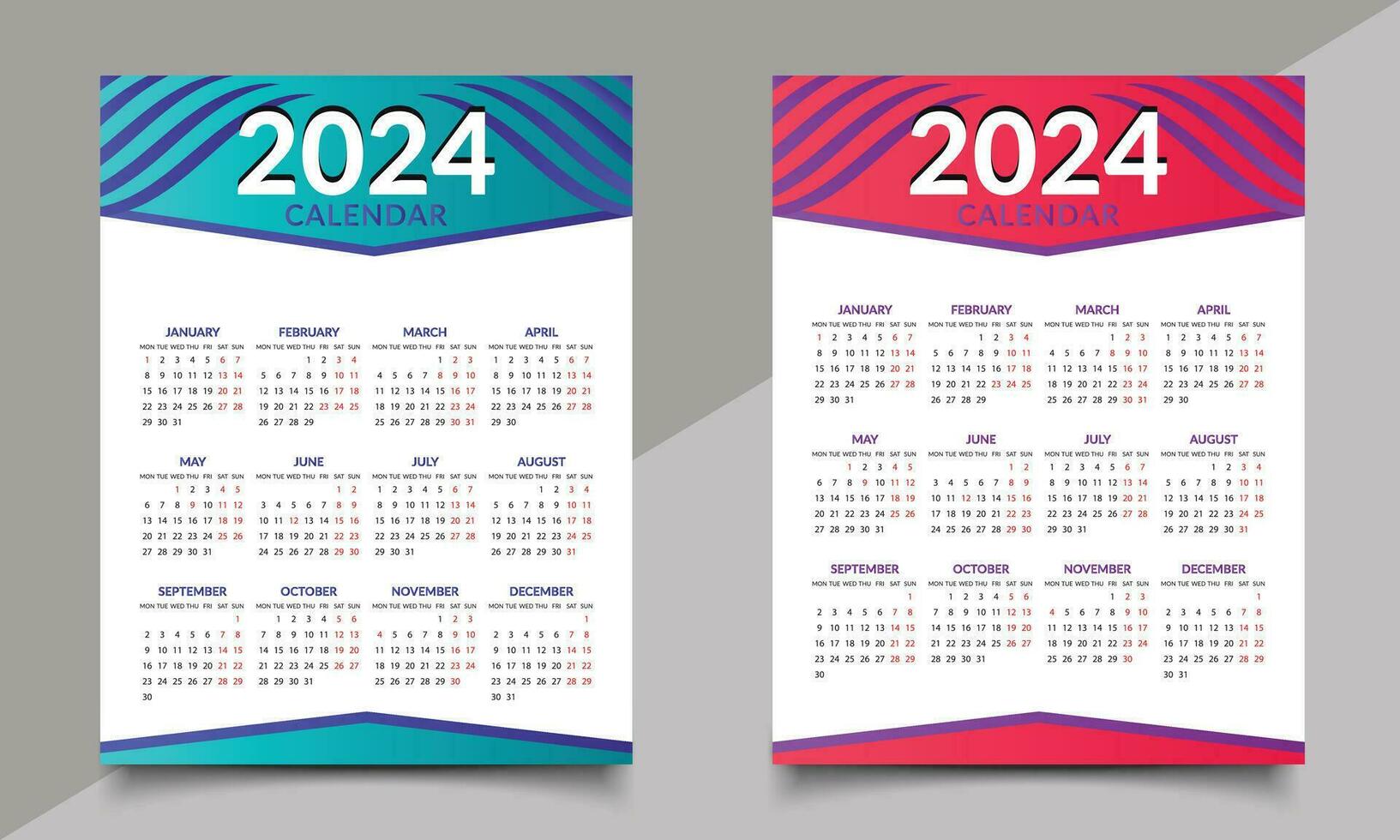 wall calendar design. vector