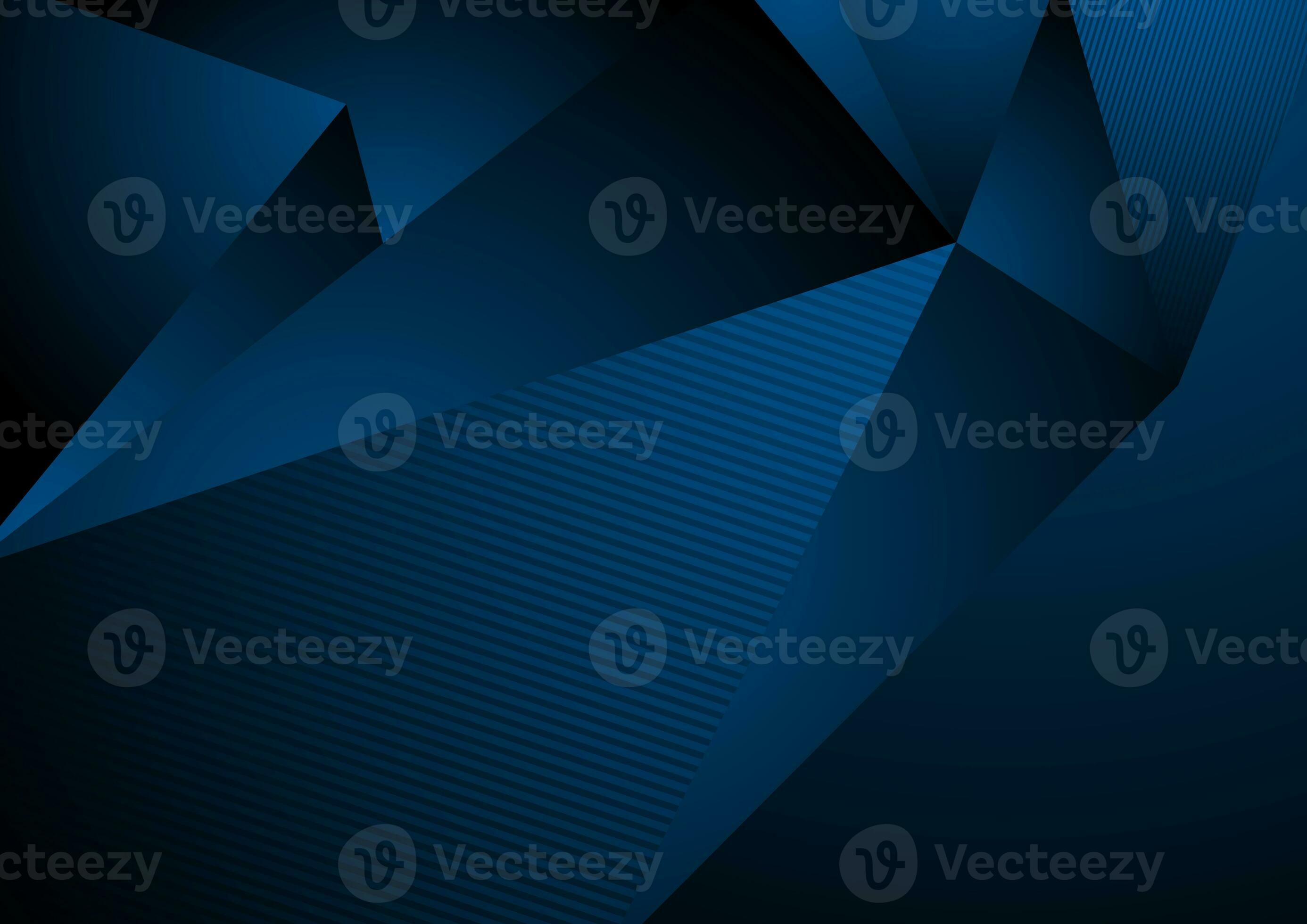 Dark blue abstract concept polygonal tech background 34910726 Stock
