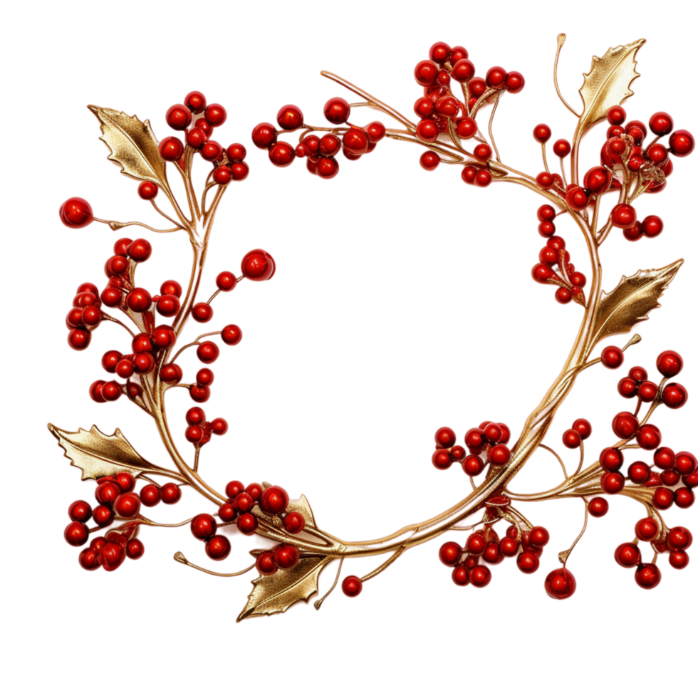 AI generated Cherry Blossom Wreath png