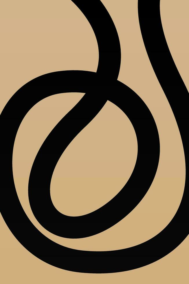 Minimalist Lines Art, Mid Century Poster vector