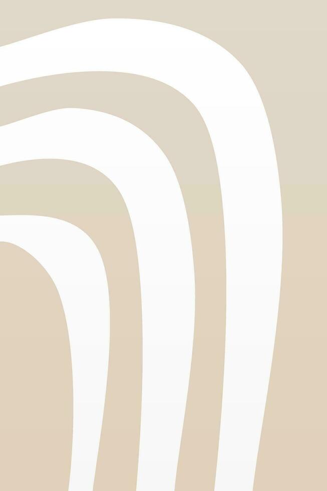 Minimalist Lines Art, Mid Century Poster vector