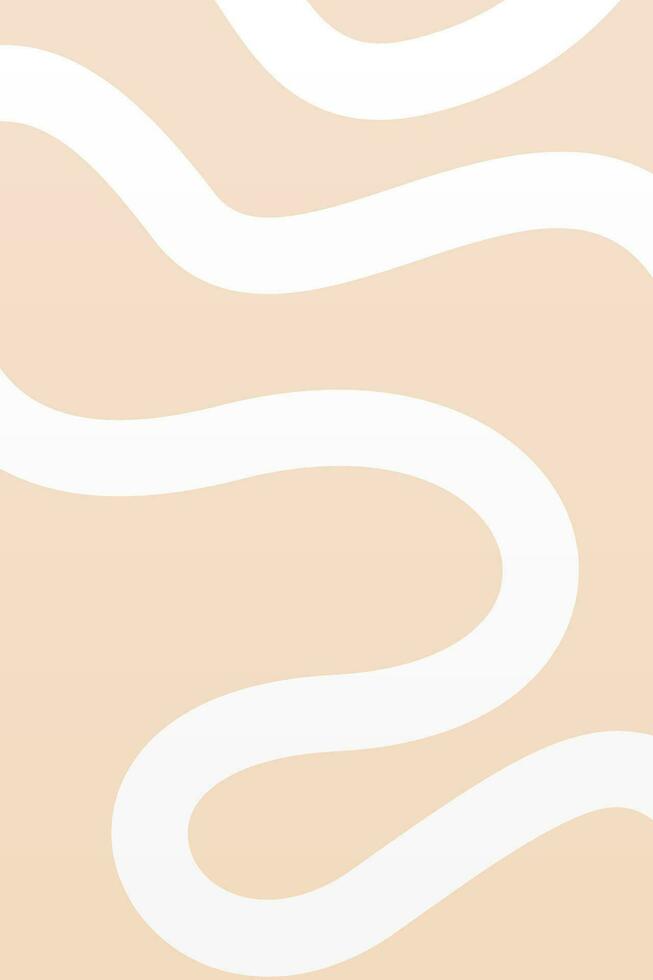 Minimalist Lines Art, Mid Century Poster vector