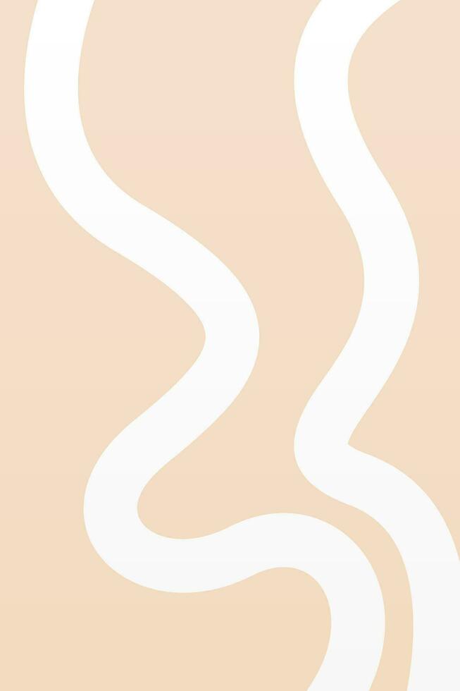 Minimalist Lines Art, Mid Century Poster vector