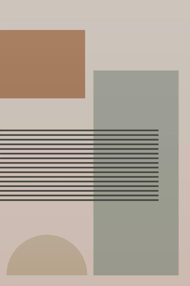 Abstract Poster, Mid Century Modern, Colorful Prints, Geometric Art Print vector
