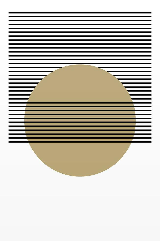 Abstract Poster, Mid Century Modern, Colorful Prints, Geometric Art Print vector