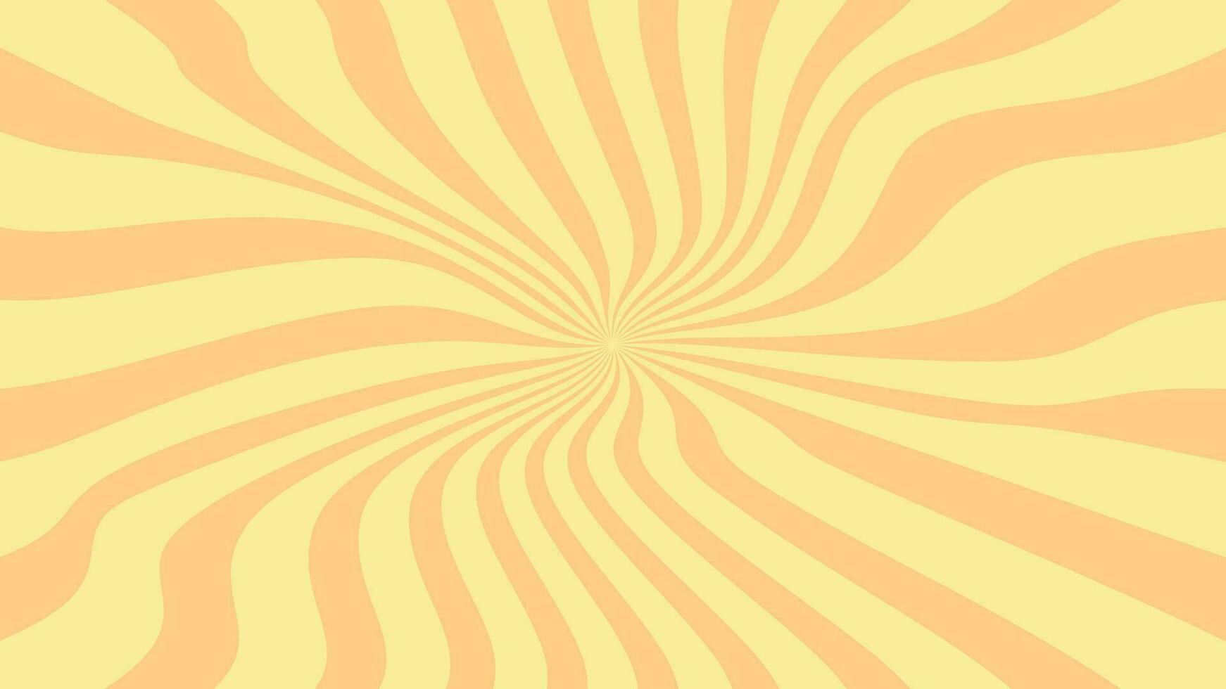 Groovy hippie 70s background, striped wave texture in trendy retro psychedelic style. Vector illustration