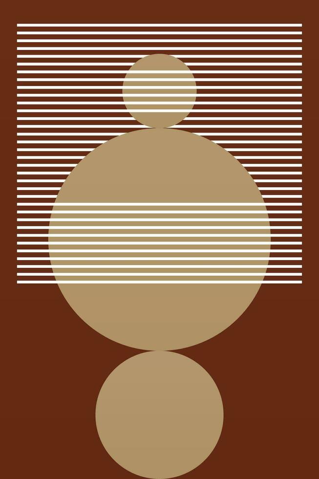 Abstract Poster, Mid Century Modern, Colorful Prints, Geometric Art Print vector