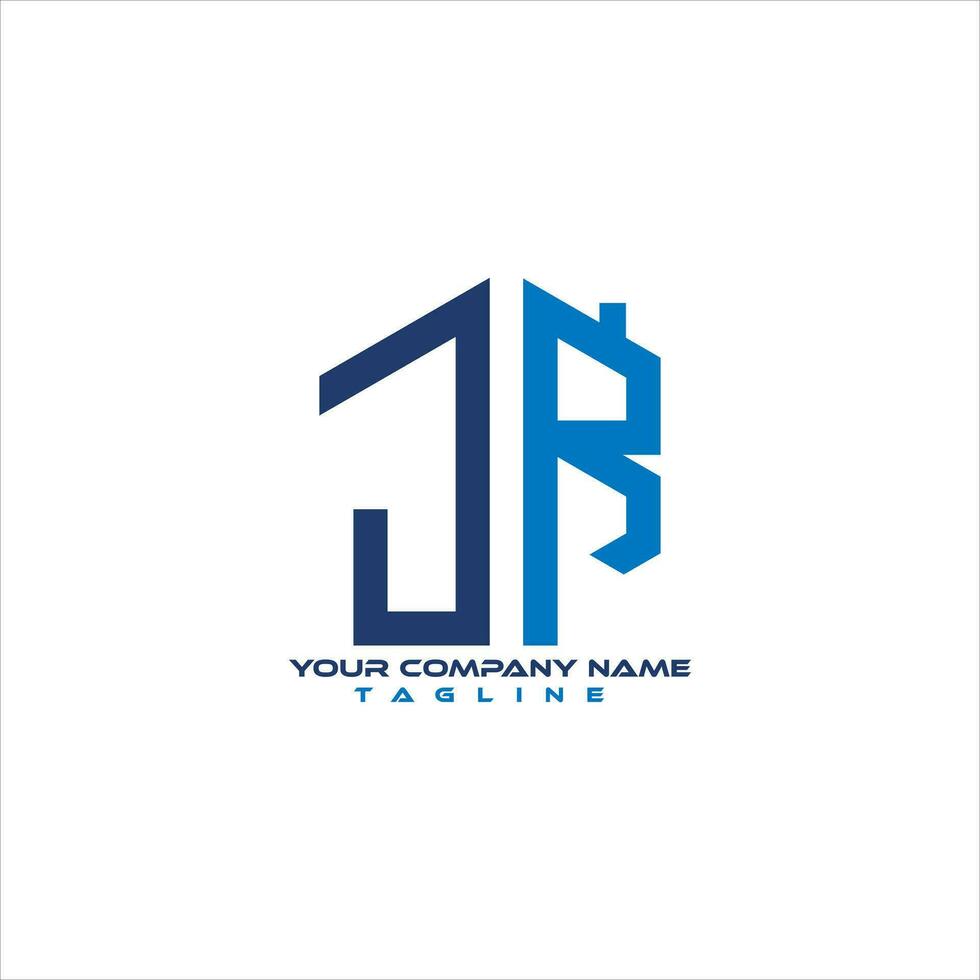 vector home leaf JR logo design template