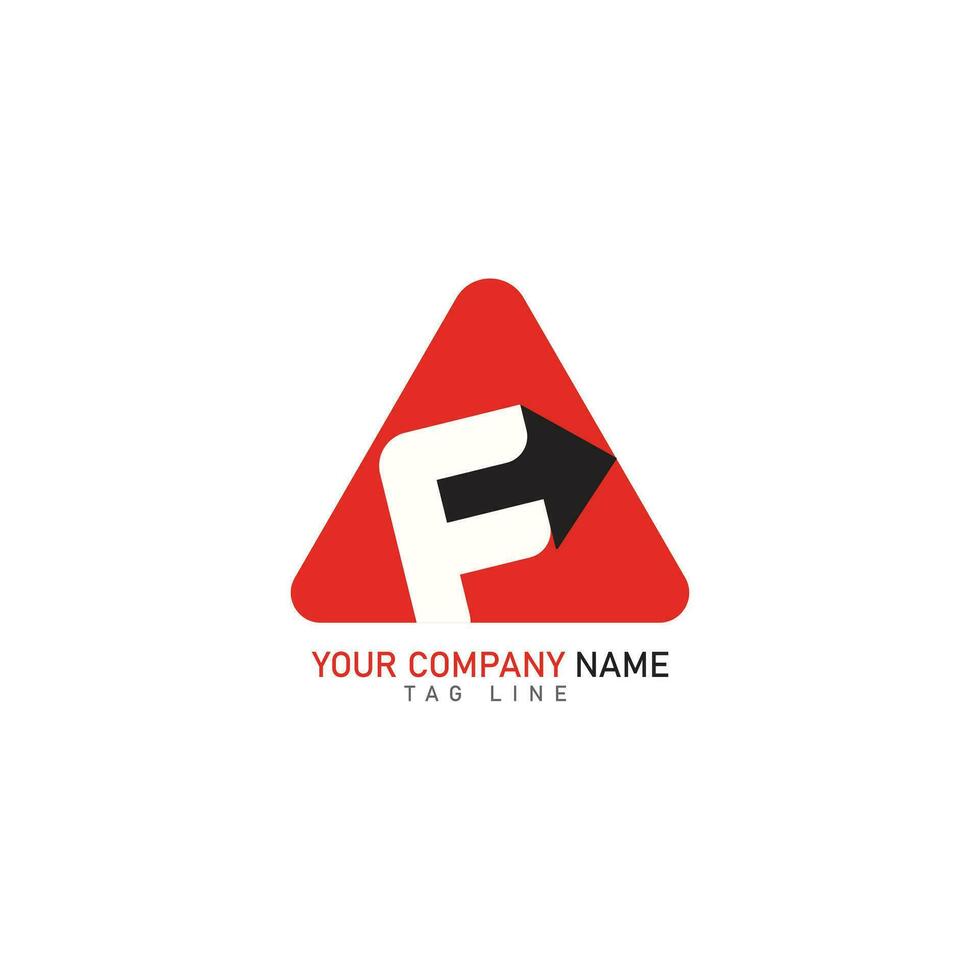 F letra logo Pro vector