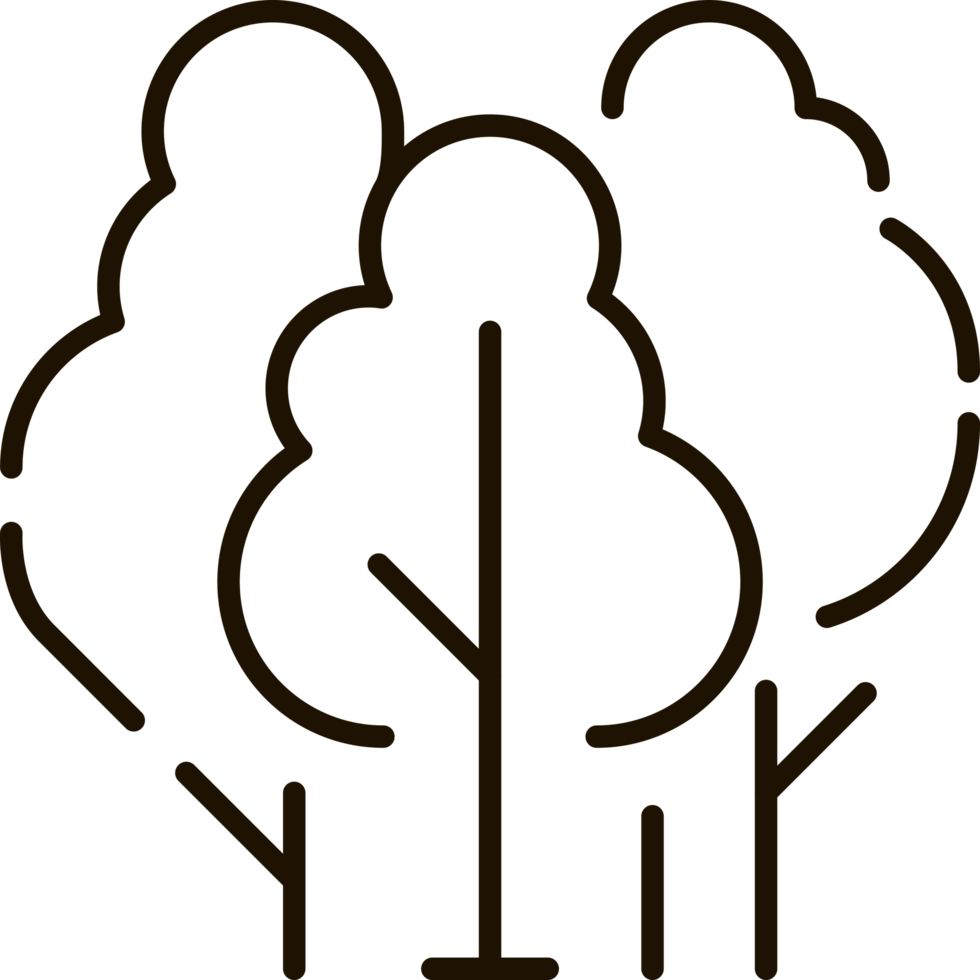 environmental tree line icon illustration png