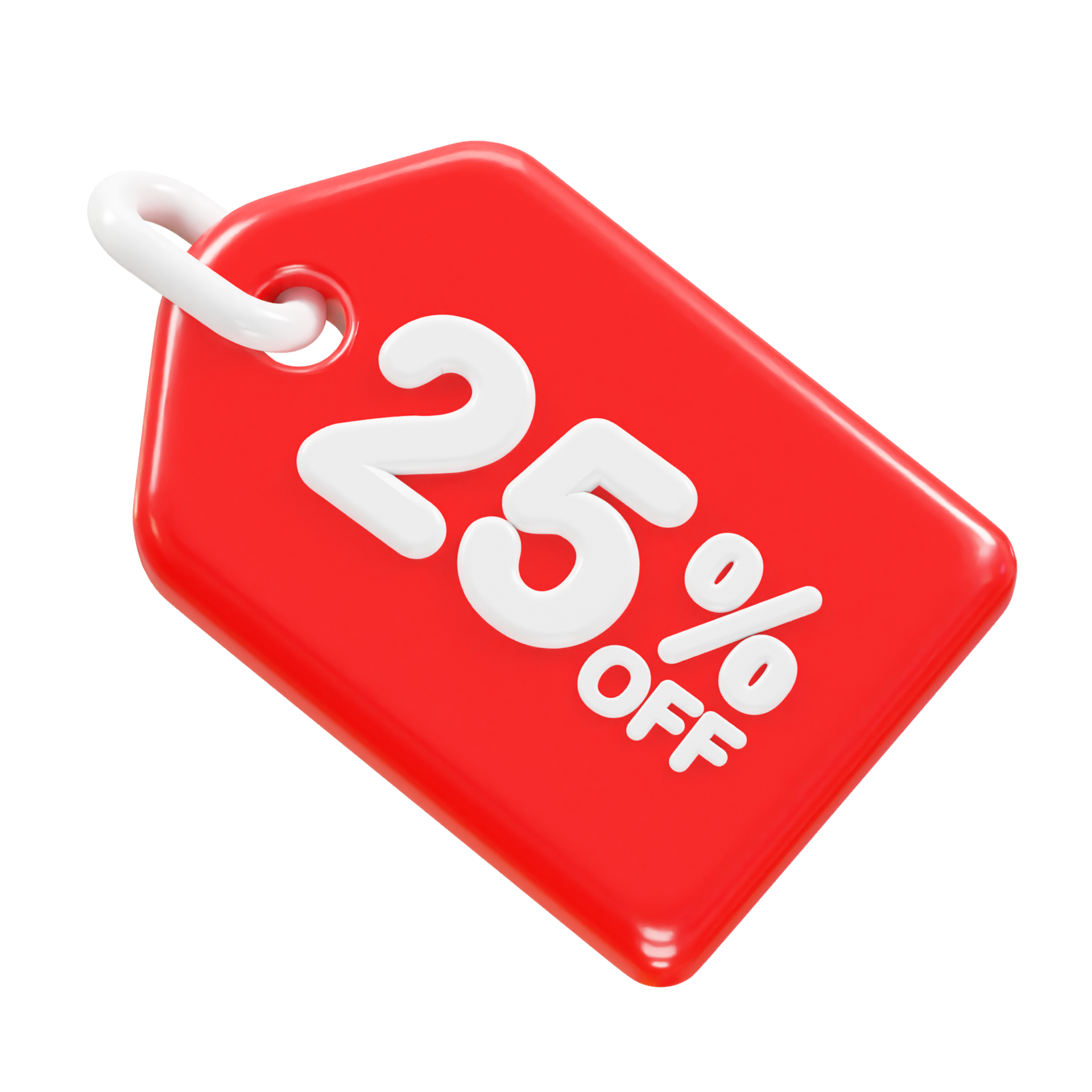 25 Percent Off Discount Sale Icon 3d Render Illustration 34911702 PNG