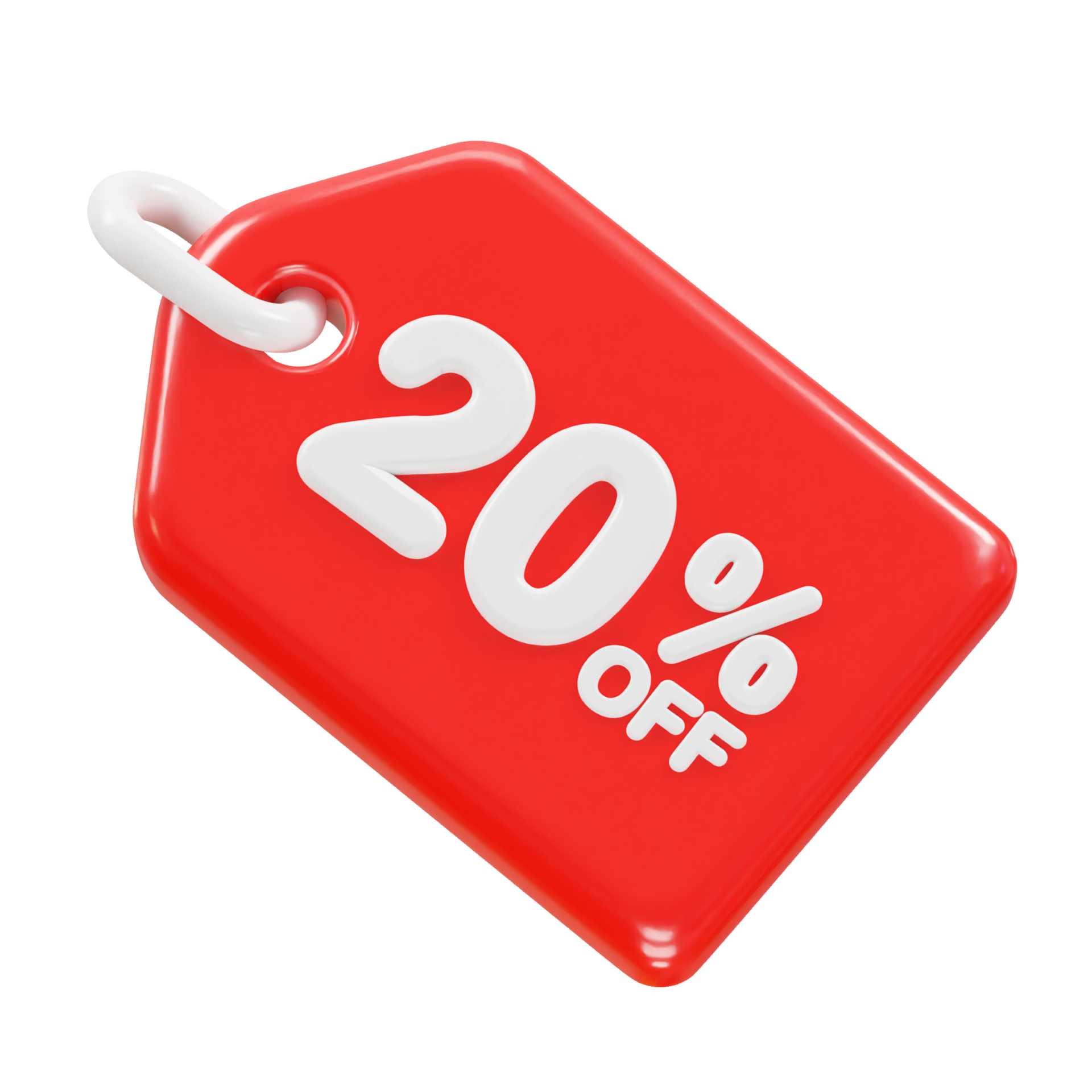 20 Percent Off Discount Sale Icon 3d Render Illustration 34911711 PNG