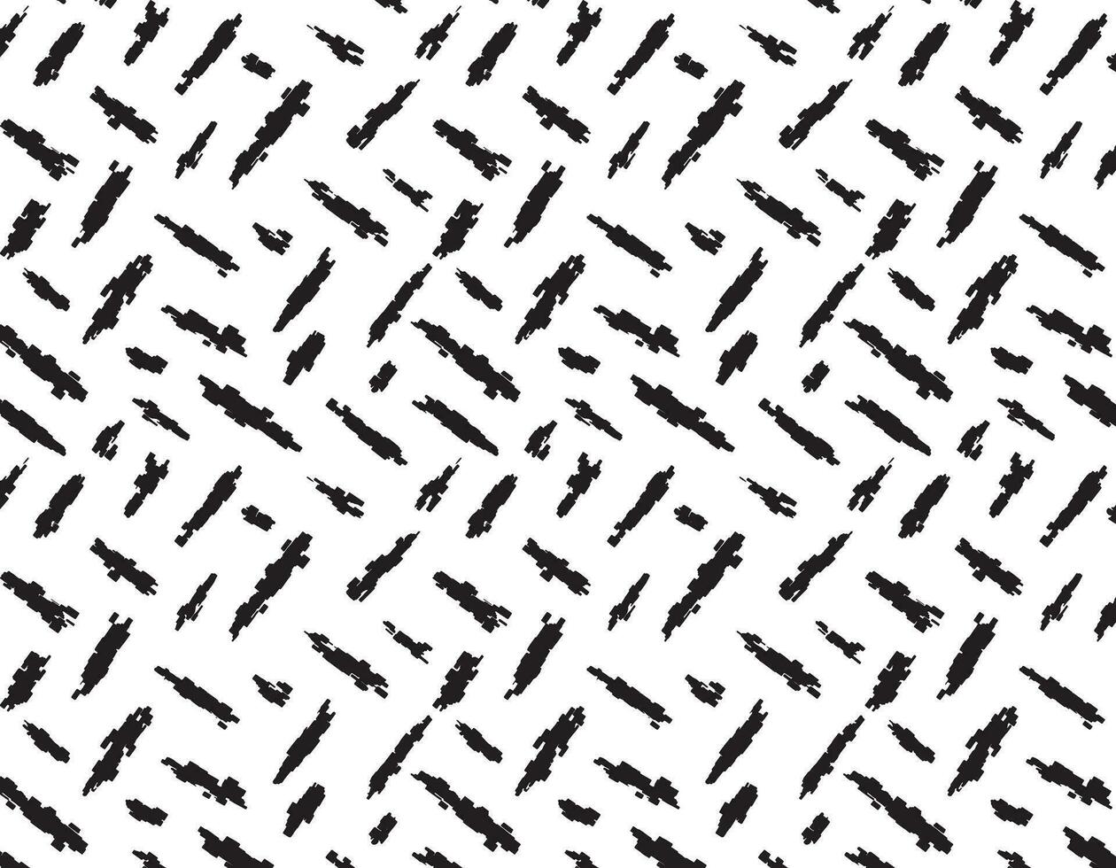 vector strokes pattern. seamless pattern of black texture strokes. Abstract design