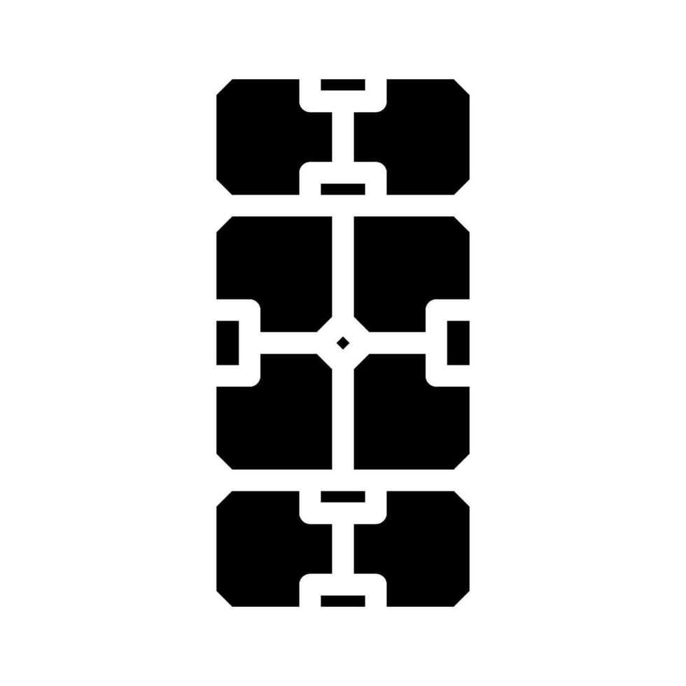 infinity cube fidget toy glyph icon vector illustration
