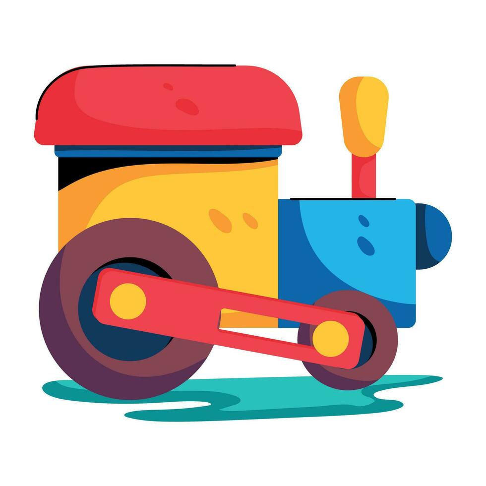 Trendy Toy Train vector